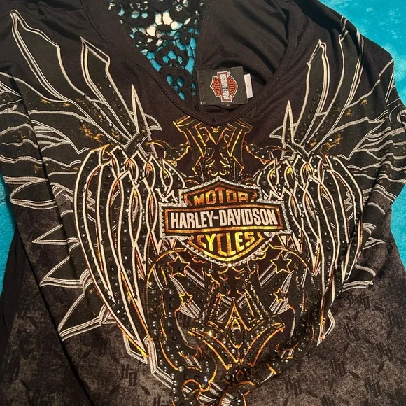 Harley Davidson women’s top. Size medium - Picture 4 of 5